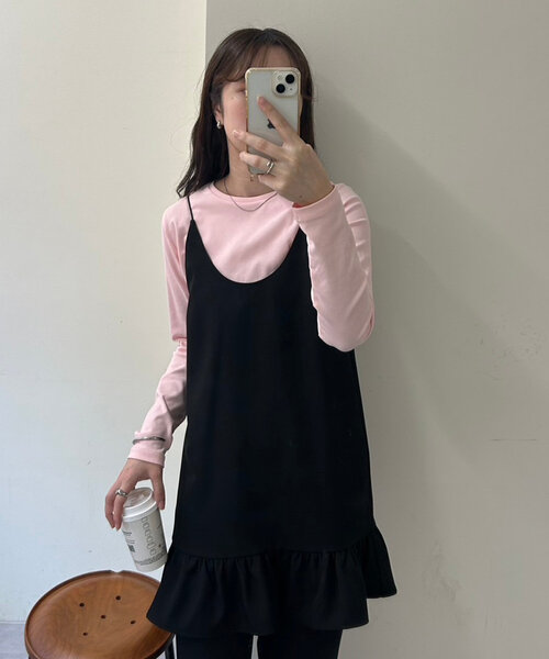 mystic（ミスティック）の「裾フリルキャミチュニック（シャツ