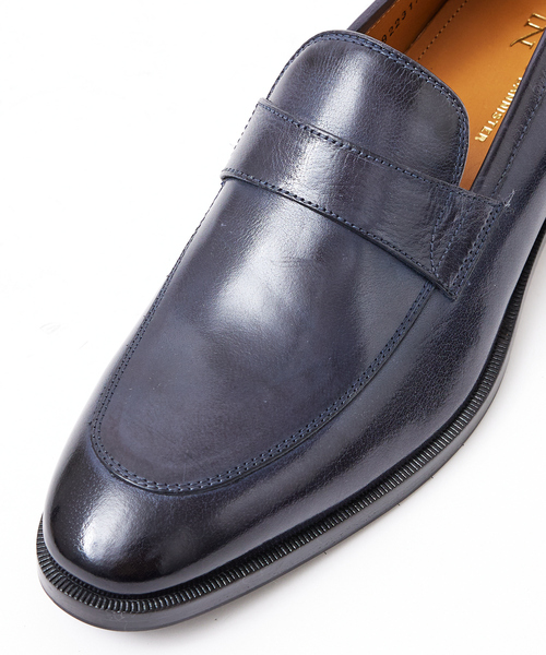 alfredoBANNISTER（アルフレッドバニスター）の「【WEB別注】セミスクエア ドレス ローファー（スリッポン・メンズ・ブラック/ネイビー/ダークブラウン・39/40/41/42/43/44/45）」の18枚目の写真