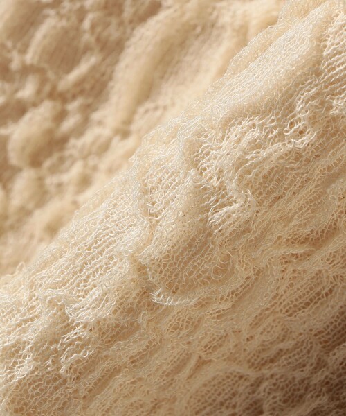 SHIPS any（シップス エニィ）の「SHIPS any:〈手洗い可能〉ジャカード バンピー クルーネック プルオーバー（ニット/セーター・レディース・ブラック/ブルー/ナチュラル/キャメル・ONE SIZE）」の15枚目の写真