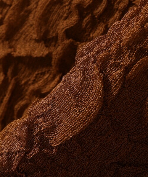 SHIPS any（シップス エニィ）の「SHIPS any:〈手洗い可能〉ジャカード バンピー クルーネック プルオーバー（ニット/セーター・レディース・ブラック/ブルー/ナチュラル/キャメル・ONE SIZE）」の20枚目の写真