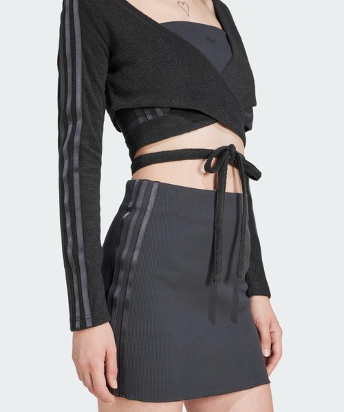 adidas(アディダス)の「ラップアラウンド カーディガン / アディダスオリジナルス adidas Originals(カーディガン/ボレロ・レディース・グレー/ピンク・XX-LARGE/3XL/LARGE/MEDIUM/SMALL/X-LARGE/X-SMALL)」の6枚目の写真