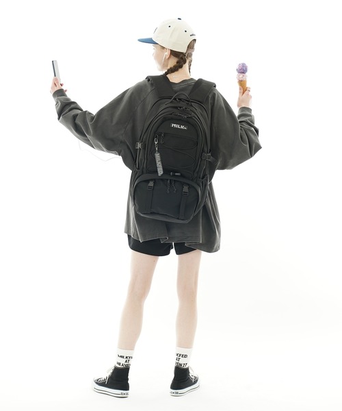 MILKFED.【37L】DAILY BACKPACK【PC収納可・A4サイズ】 37L】DAILY BACKPACK【PC収納可・A4サイズ】（バックパック