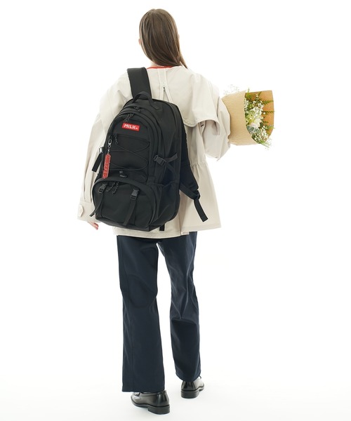 MILKFED.（ミルクフェド）の「【37L】DAILY BACKPACK【PC収納可・A4サイズ】（バックパック/リュック・レディース・レッド/ブラック・ONE SIZE）」の20枚目の写真