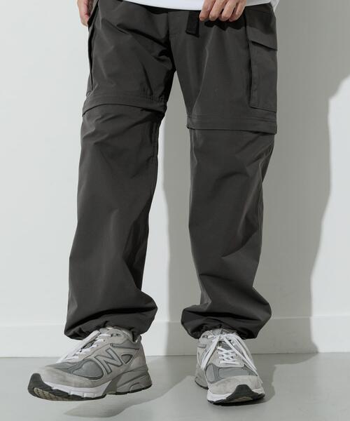 ITEMS URBANRESEARCH（アイテムズ アーバンリサーチ）の「『セットアップ対応』ドライウェザー 2WAYカーゴパンツ（その他パンツ・メンズ・ブラック/チャコールグレー・MEDIUM/LARGE）」の6枚目の写真