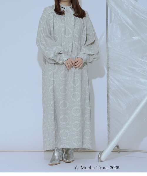 Ezick（エジック）の「【Ezick×MUCHA】2WAYワンピース（シャツワンピース・レディース・オリーブ/ブルー・FREE）」の3枚目の写真