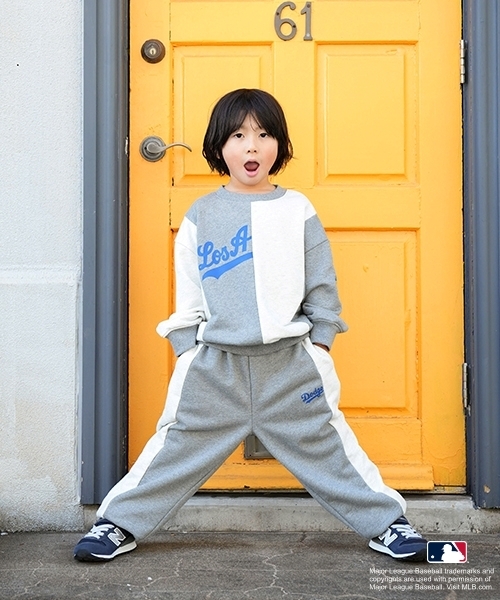 and D. petit main（アンドディープティマイン）の「【MLB】切替ビッグスウェット（スウェット・キッズ・レッド/ネイビー/ブラック/トップグレー・110cm/150cm/140cm/130cm/120cm/100cm）」の8枚目の写真
