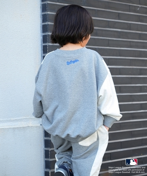 and D. petit main（アンドディープティマイン）の「【MLB】切替ビッグスウェット（スウェット・キッズ・レッド/ネイビー/ブラック/トップグレー・110cm/150cm/140cm/130cm/120cm/100cm）」の10枚目の写真