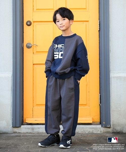 and D. petit main（アンドディープティマイン）の「【MLB】切替ビッグスウェット（スウェット・キッズ・レッド/ネイビー/ブラック/トップグレー・110cm/150cm/140cm/130cm/120cm/100cm）」の12枚目の写真
