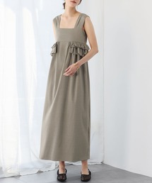 ELFRANK | リネンライクオフショルダーAラインワンピース(ワンピース)