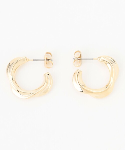 ANY(エニィ)の「【WEB限定】ツイストフープピアス(両耳用)(ピアス(両耳用)・レディース・シルバー系・F)」の3枚目の写真