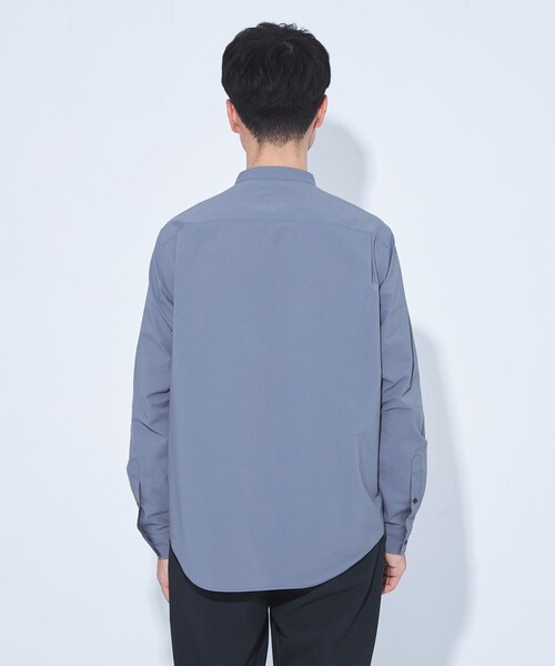green label relaxing(グリーンレーベルリラクシング)の「【WEB限定】JUST fit バンドカラー 長袖 シャツ -ストレッチ-(シャツ/ブラウス・メンズ・コバルトブルー/ライトグレー/ベージュ・M/XL/L/S)」の15枚目の写真