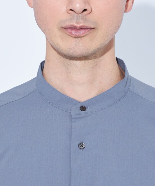 green label relaxing(グリーンレーベルリラクシング)の「【WEB限定】JUST fit バンドカラー 長袖 シャツ -ストレッチ-(シャツ/ブラウス・メンズ・コバルトブルー/ライトグレー/ベージュ・M/XL/L/S)」の16枚目の写真