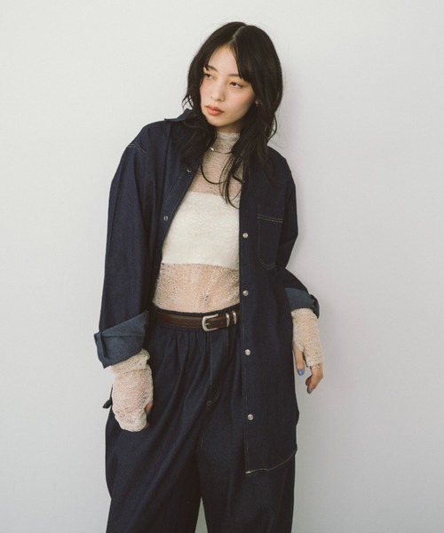 セール】ダンガリーイージーパンツ（デニムパンツ）｜HANNE