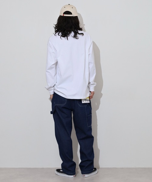 BIG MIKE(ビッグマイク)の「BIG MIKE Painter Denim Easy Pants ペインターデニムイージパンツ(その他パンツ・メンズ・ダークインディゴブルー/ストライプ/キナリ・L/XL/M)」の16枚目の写真