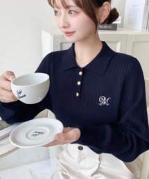 ニット/セーター（ブルー・ネイビー/青色系・ワンポイント