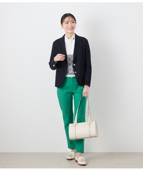 NEWYORKER（ニューヨーカー）の「ストレッチダブルクロス テーパードパンツ（その他パンツ・レディース・ライトグレー/ブラック/グリーン系その他3・9号/11号）」の19枚目の写真