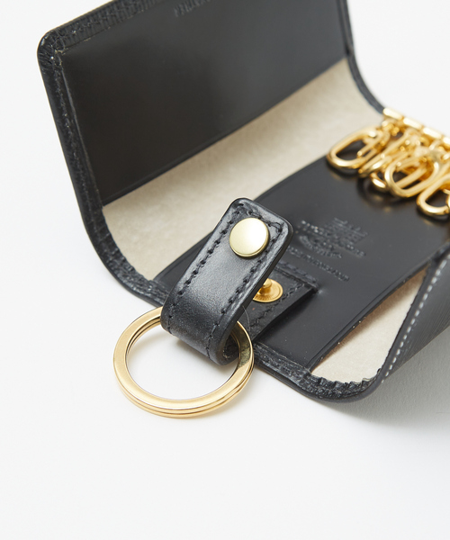 WHITE HOUSE COX（ホワイトハウスコックス）の「【WHITE HOUSE COX/ホワイトハウスコックス】S9692KEY CASE WITH RING / REGENT BRIDLE/キーケース/牛革【WEB限定】（キーケース/キーアクセサリー・メンズ・ブラック系その他/ブラック系その他2/ネイビー/イエロー・フリー）」の18枚目の写真