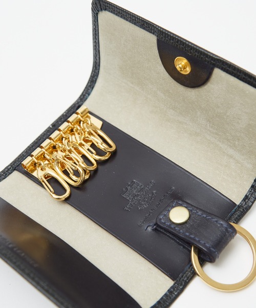 WHITE HOUSE COX（ホワイトハウスコックス）の「【WHITE HOUSE COX/ホワイトハウスコックス】S9692KEY CASE WITH RING / REGENT BRIDLE/キーケース/牛革【WEB限定】（キーケース/キーアクセサリー・メンズ・ブラック系その他/ブラック系その他2/ネイビー/イエロー・フリー）」の13枚目の写真