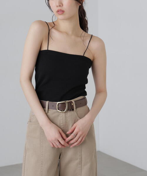 FREE'S MART(フリーズマート)の「◆カップ付きベアキャミソール(キャミソール・レディース・グレー/ブラック/ホワイト・FREE)」の5枚目の写真