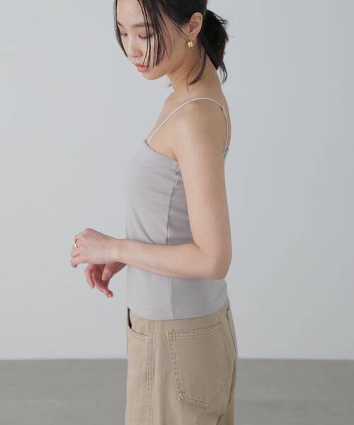FREE'S MART(フリーズマート)の「◆カップ付きベアキャミソール(キャミソール・レディース・グレー/ブラック/ホワイト・FREE)」の11枚目の写真