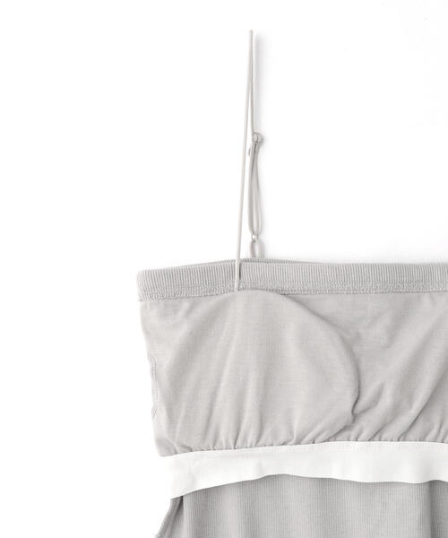 FREE'S MART(フリーズマート)の「◆カップ付きベアキャミソール(キャミソール・レディース・グレー/ブラック/ホワイト・FREE)」の16枚目の写真