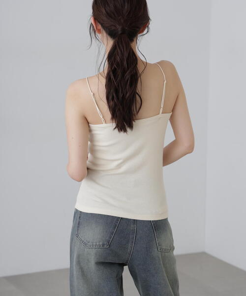 FREE'S MART(フリーズマート)の「◆カップ付きベアキャミソール(キャミソール・レディース・グレー/ブラック/ホワイト・FREE)」の21枚目の写真