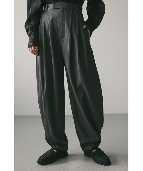STYLEMIXER(スタイルミキサー)の「ワイドタックフォルムパンツ(その他パンツ・レディース・グレー/ブラック/ライトベージュ・SMALL/MEDIUM)」の2枚目の写真