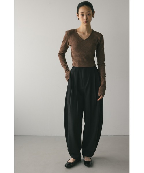 STYLEMIXER(スタイルミキサー)の「ワイドタックフォルムパンツ(その他パンツ・レディース・グレー/ブラック/ライトベージュ・SMALL/MEDIUM)」の4枚目の写真