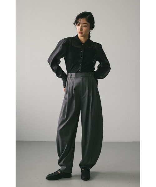 STYLEMIXER(スタイルミキサー)の「ワイドタックフォルムパンツ(その他パンツ・レディース・グレー/ブラック/ライトベージュ・SMALL/MEDIUM)」の13枚目の写真