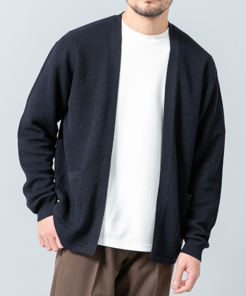 URBAN RESEARCH ROSSO MEN（アーバンリサーチロッソメン）の「変形カノコトッパーニットカーディガン（カーディガン/ボレロ・メンズ・ライトグレー/ネイビー/ブラック・LARGE/MEDIUM）」の13枚目の写真