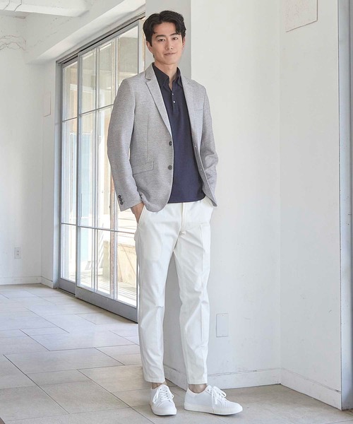 UNION STATION(ユニオンステーション)の「N/Cスラブストレッチスラックス(スラックス・メンズ・ネイビー/ホワイト・S/M/L/LL)」の7枚目の写真