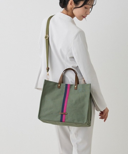 ROOTOTE(ルートート)の「ルートート / LT.デリ.メッゾプント-A(ショルダーバッグ・レディース・カーキ/ブラック/アイボリー・FREE)」の3枚目の写真
