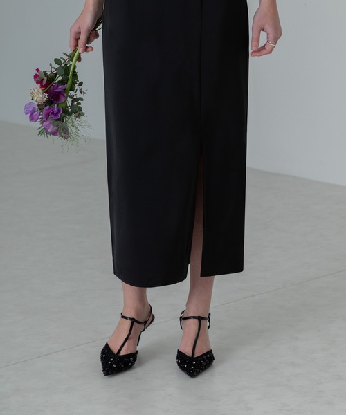 セール】【LEJA】チュールフリルビスチェIラインドレス