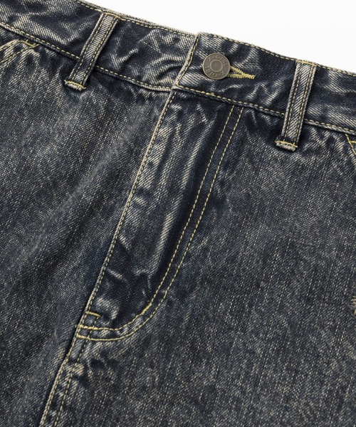 X-girl（エックスガール）の「DISTRESSED DENIM MINI SKIRT（デニムスカート・レディース・ブラック/ライトインディゴブルー・S/M）」の14枚目の写真