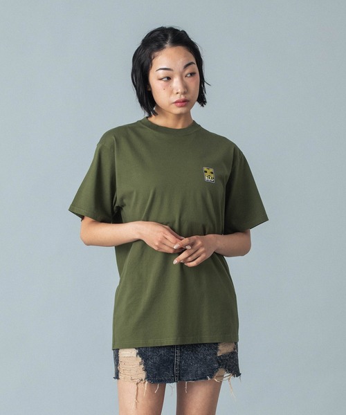 X-girl（エックスガール）の「DISTRESSED DENIM MINI SKIRT（デニムスカート・レディース・ブラック/ライトインディゴブルー・S/M）」の21枚目の写真