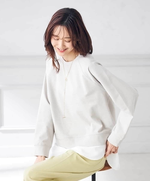 a.v.v（アーヴェヴェ）の「ラメ裏毛スウェット（スウェット・レディース・グレー/グレー系その他・36/40/38）」の4枚目の写真