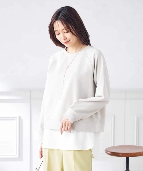 a.v.v（アーヴェヴェ）の「ラメ裏毛スウェット（スウェット・レディース・グレー/グレー系その他・36/40/38）」の5枚目の写真