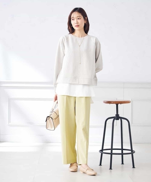 a.v.v（アーヴェヴェ）の「ラメ裏毛スウェット（スウェット・レディース・グレー/グレー系その他・36/40/38）」の6枚目の写真