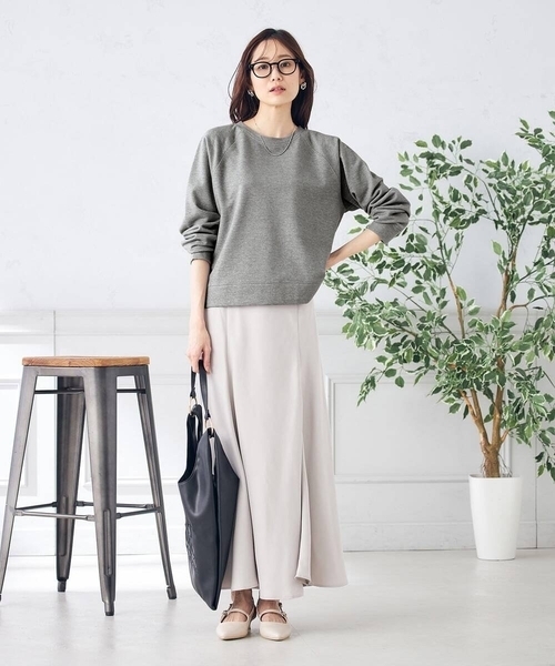 a.v.v（アーヴェヴェ）の「ラメ裏毛スウェット（スウェット・レディース・グレー/グレー系その他・36/40/38）」の13枚目の写真