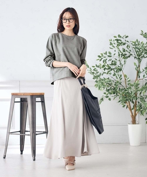 a.v.v（アーヴェヴェ）の「ラメ裏毛スウェット（スウェット・レディース・グレー/グレー系その他・36/40/38）」の14枚目の写真