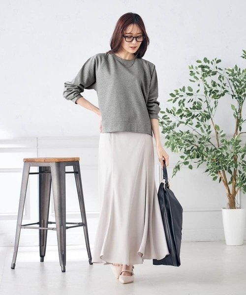 a.v.v（アーヴェヴェ）の「ラメ裏毛スウェット（スウェット・レディース・グレー/グレー系その他・36/40/38）」の15枚目の写真