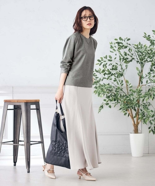 a.v.v（アーヴェヴェ）の「ラメ裏毛スウェット（スウェット・レディース・グレー/グレー系その他・36/40/38）」の16枚目の写真