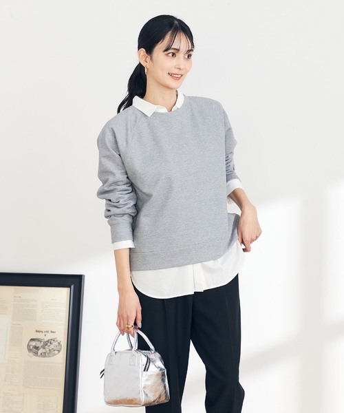 a.v.v（アーヴェヴェ）の「ラメ裏毛スウェット（スウェット・レディース・グレー/グレー系その他・36/40/38）」の17枚目の写真