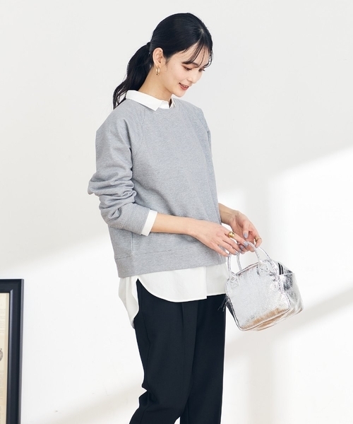 a.v.v（アーヴェヴェ）の「ラメ裏毛スウェット（スウェット・レディース・グレー/グレー系その他・36/40/38）」の18枚目の写真
