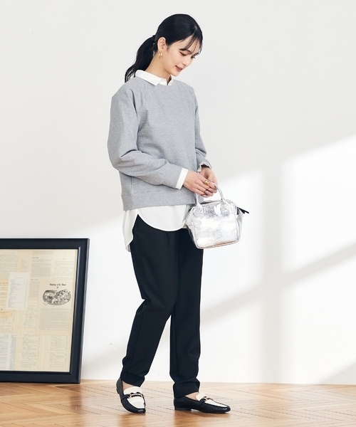 a.v.v（アーヴェヴェ）の「ラメ裏毛スウェット（スウェット・レディース・グレー/グレー系その他・36/40/38）」の21枚目の写真