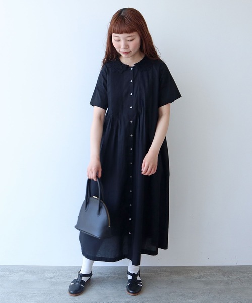 bulle de savon - はなの群れ刺繍カシュクールワンピースの通販