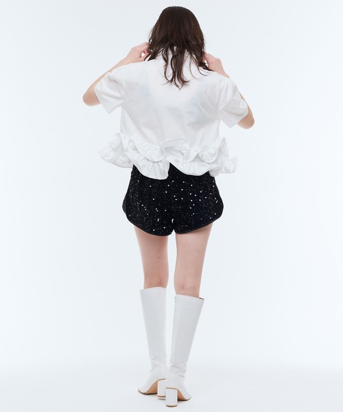 Narcissus(ナルシス)の「スパンコールベロアショートパンツ(その他パンツ・レディース・シルバー/ブラック・FREE)」の21枚目の写真