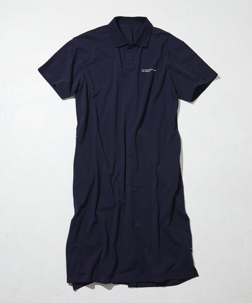 Firsthand（ファーストハンド）の「MA Firsthand/マ ファーストハンド BASIC LOGO POLO ONEPIECE / ベーシック ロゴ ワンポイント刺繍  ポロワンピース / 半袖ポロ ロングワンピース（ワンピース・レディース・ブラウン/ホワイト/ネイビー・FREE）」の11枚目の写真