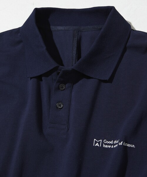 Firsthand（ファーストハンド）の「MA Firsthand/マ ファーストハンド BASIC LOGO POLO ONEPIECE / ベーシック ロゴ ワンポイント刺繍  ポロワンピース / 半袖ポロ ロングワンピース（ワンピース・レディース・ブラウン/ホワイト/ネイビー・FREE）」の13枚目の写真