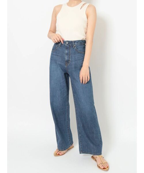 Ungrid(アングリッド)の「ハイウエストオーガニックコットンルーズデニム(デニムパンツ・レディース・ブルー・24inch/25inch/26inch)」の9枚目の写真